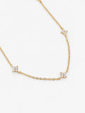 Astra Dainty 18K Gold Plated Station Necklace