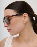 Giselle Aviator Sunglasses - Tort