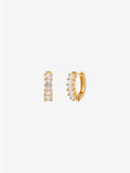 Jazzlyn Diamante Huggie Earrings - Large
