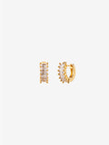 Jazzlyn Diamante Huggie Earrings - Small