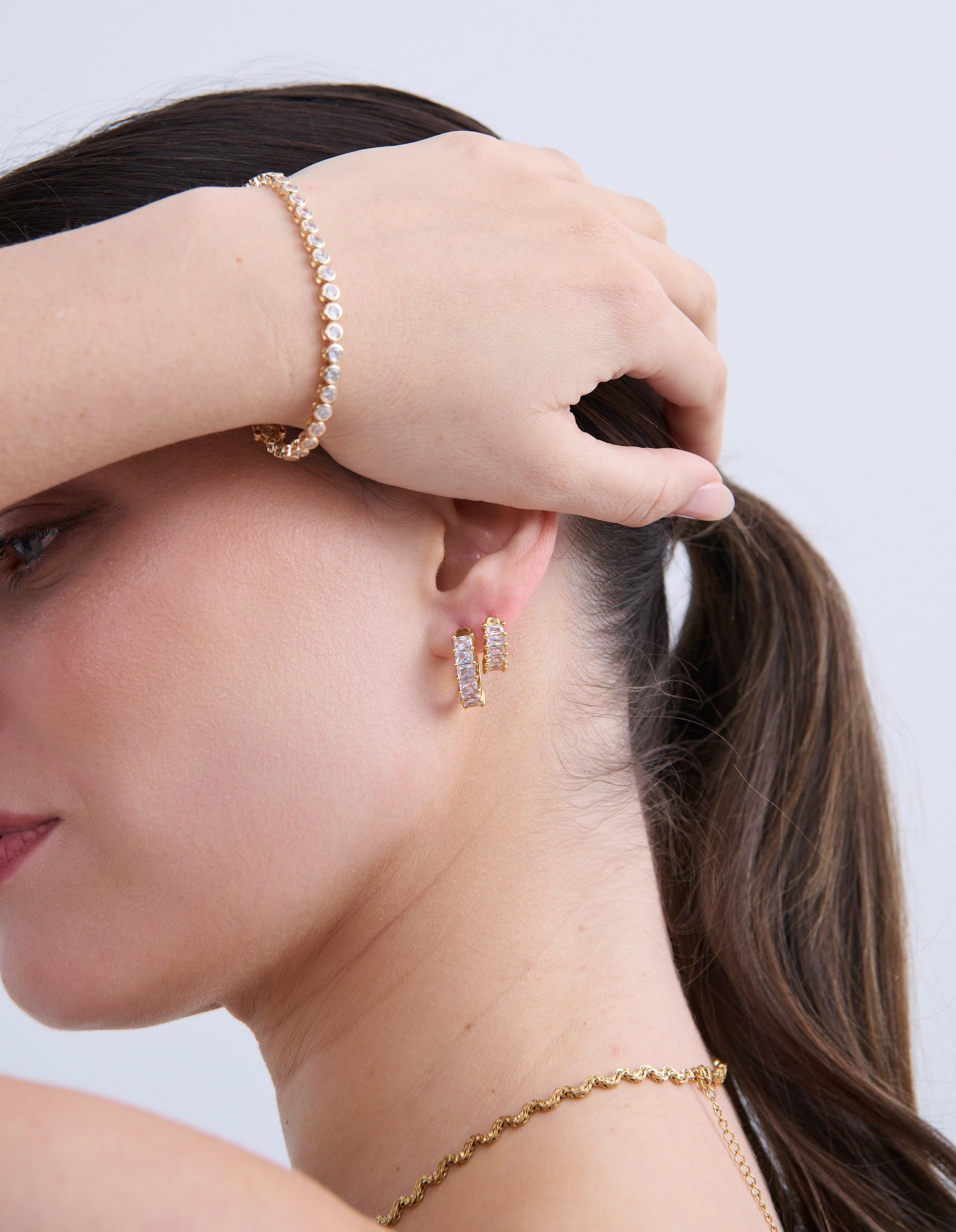 Mona 18K Gold Plated Tennis Bracelet