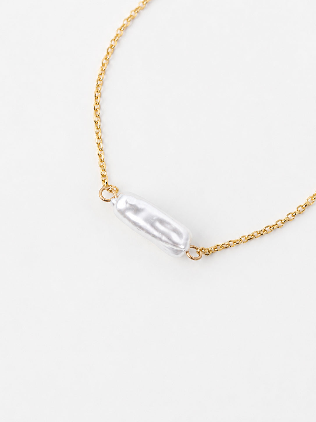 Orbit Baroque Pearl Bracelet - Gold