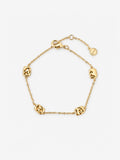 Portia Medallion Link Bracelet - Gold