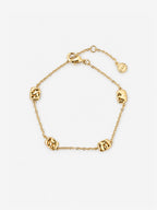 Portia Medallion Link Bracelet - Gold