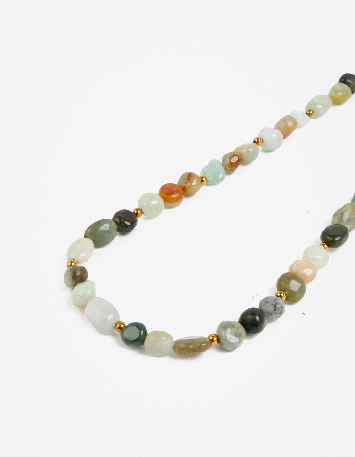 Mirage Natural Stone Necklace - Green