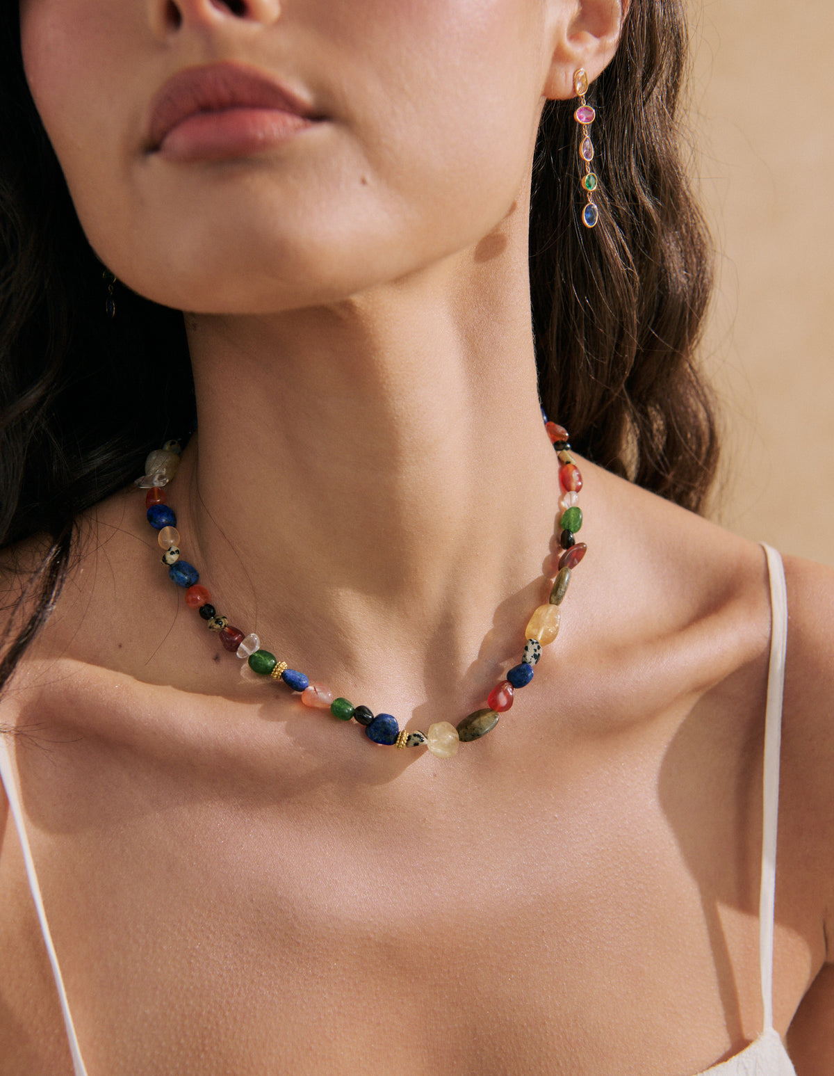 Mirage Natural Stone Necklace - Multi