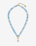 Neela Beaded Crystal Teardrop Pendant