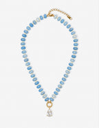 Neela Beaded Crystal Teardrop Pendant