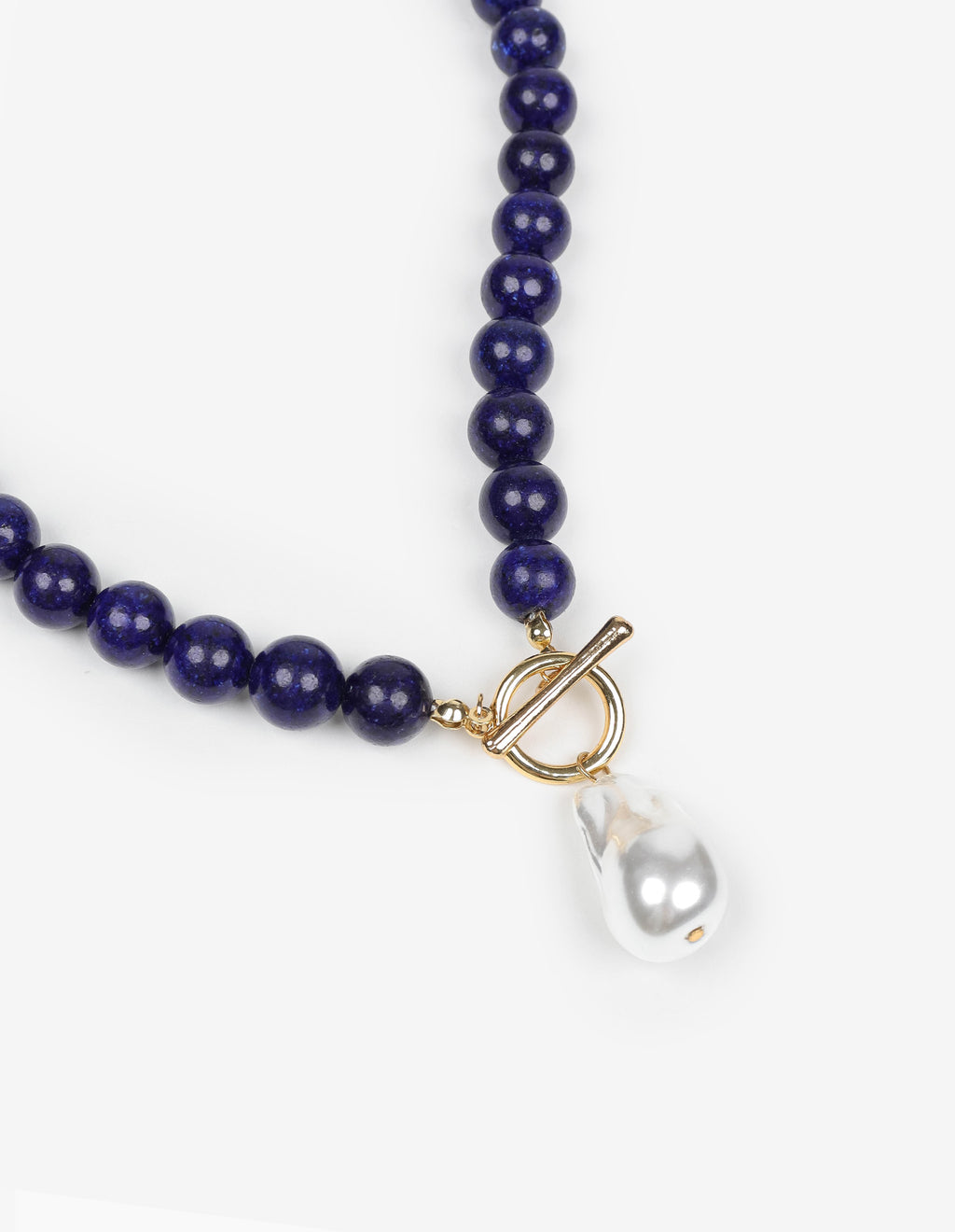 Mavi Beaded Pearl Pendant Necklace
