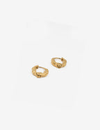 Nugget 18K Gold Plated Hoop Earrings