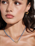 Unity Crystal Beaded Necklace - Blue