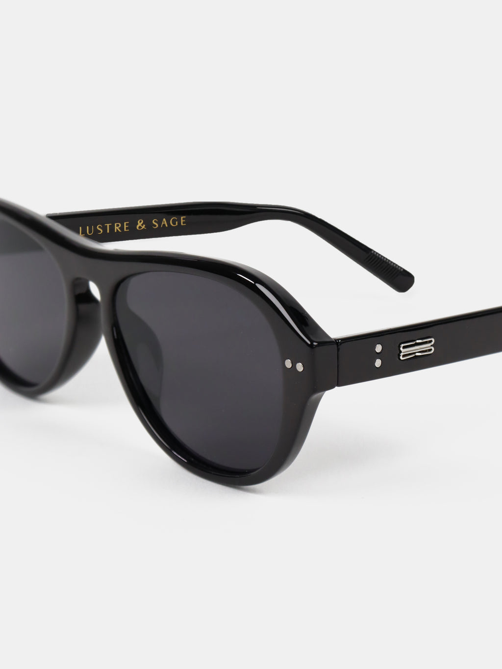Blanc Round Frame Sunglasses - Black