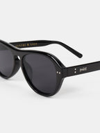 Blanc Round Frame Sunglasses - Black