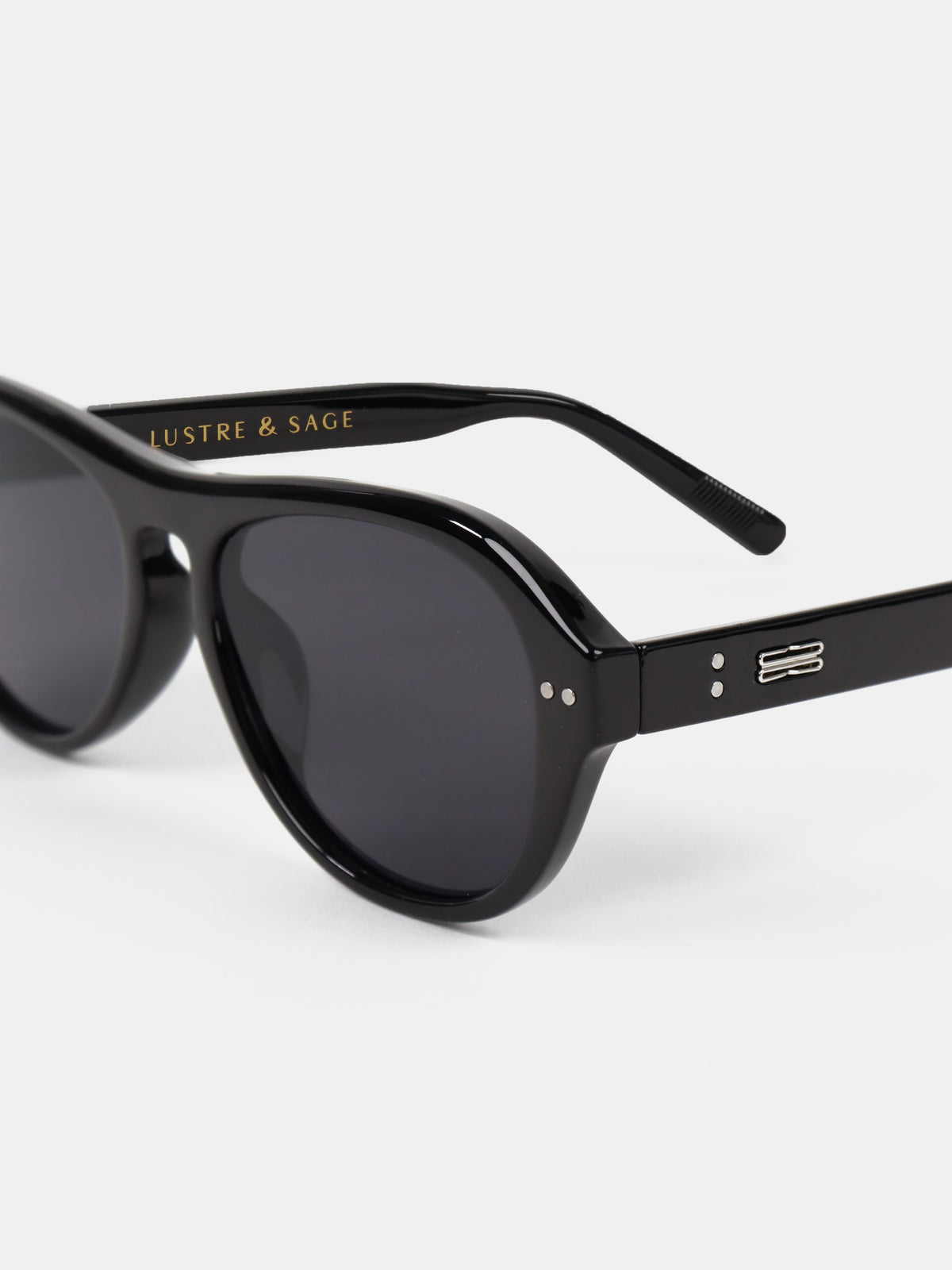 Blanc Round Frame Sunglasses - Black
