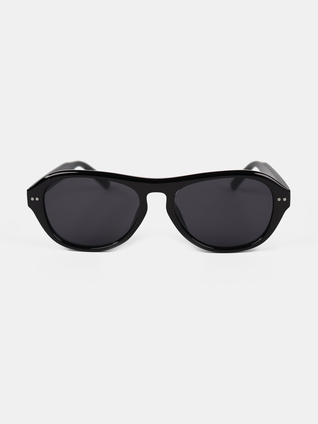 Blanc Round Frame Sunglasses - Black