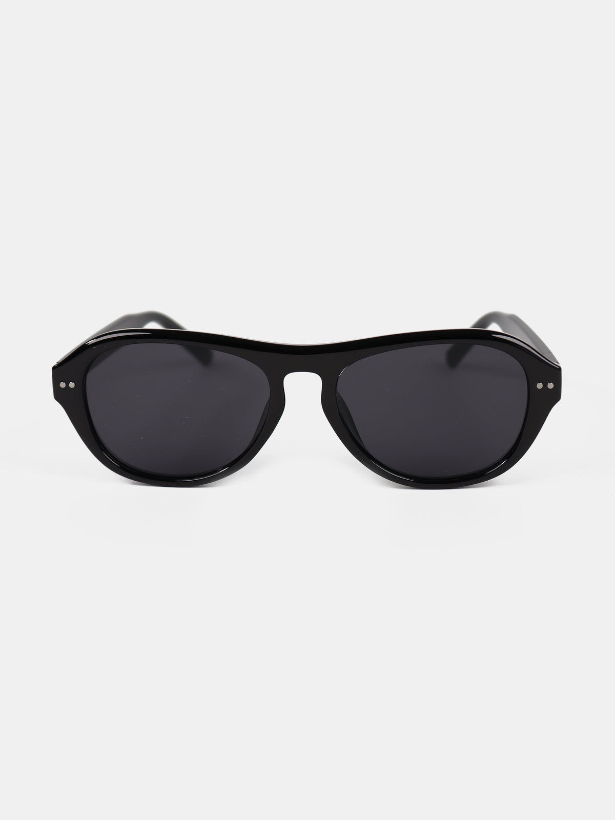 Blanc Round Frame Sunglasses - Black