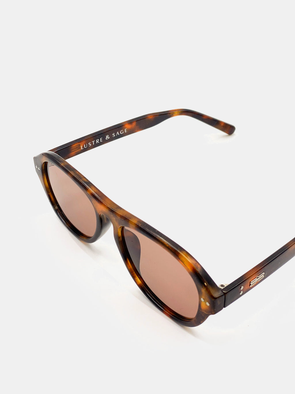 Blanc Round Frame Sunglasses - Dark Tort