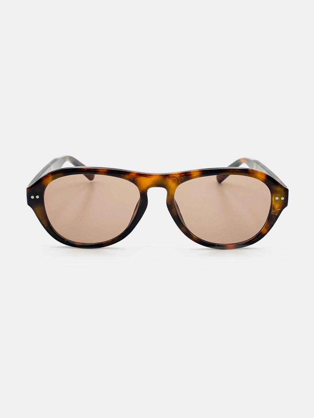 Blanc Round Frame Sunglasses - Dark Tort