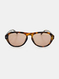 Blanc Round Frame Sunglasses - Dark Tort