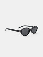 Lexi Oval Sunglasses - Black