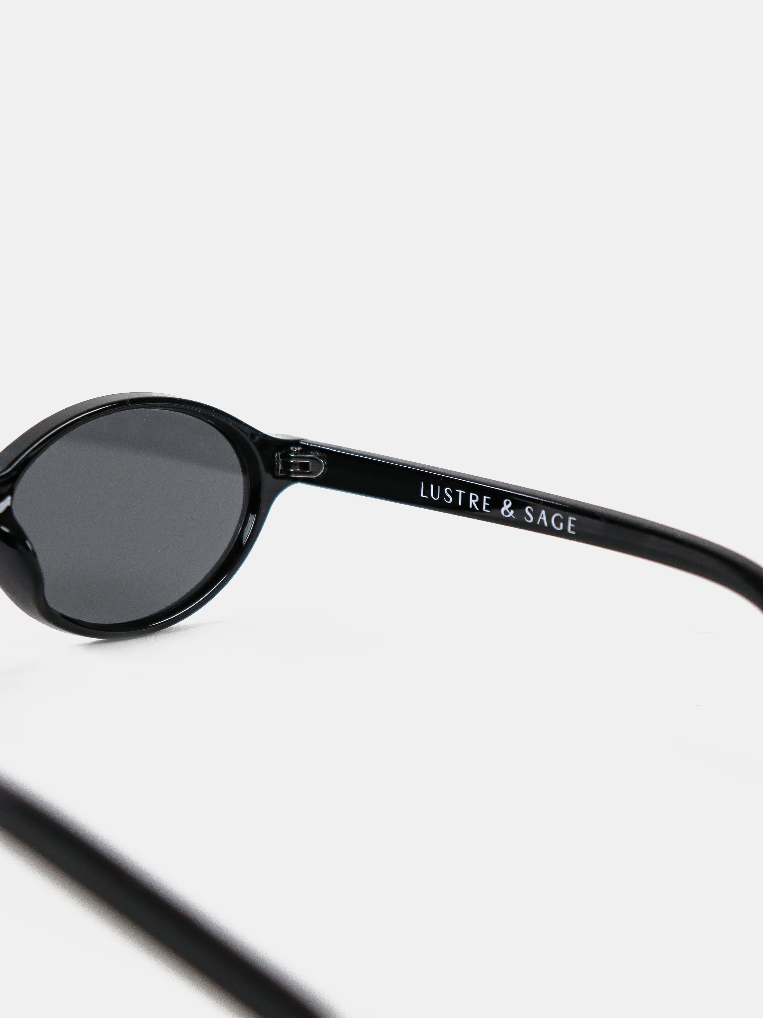 Lexi Oval Sunglasses - Black