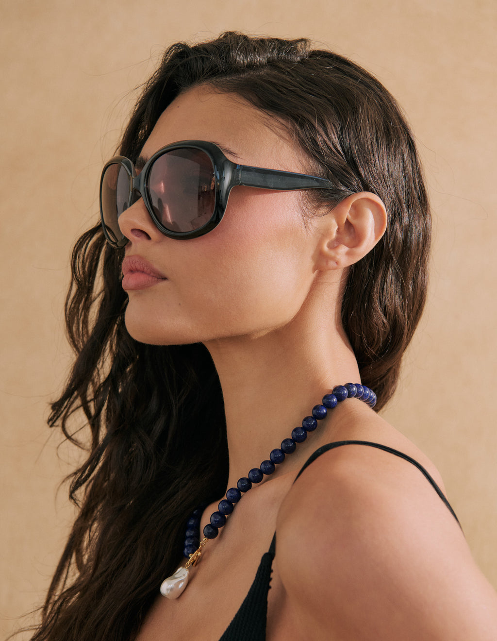 Mavi Beaded Pearl Pendant Necklace