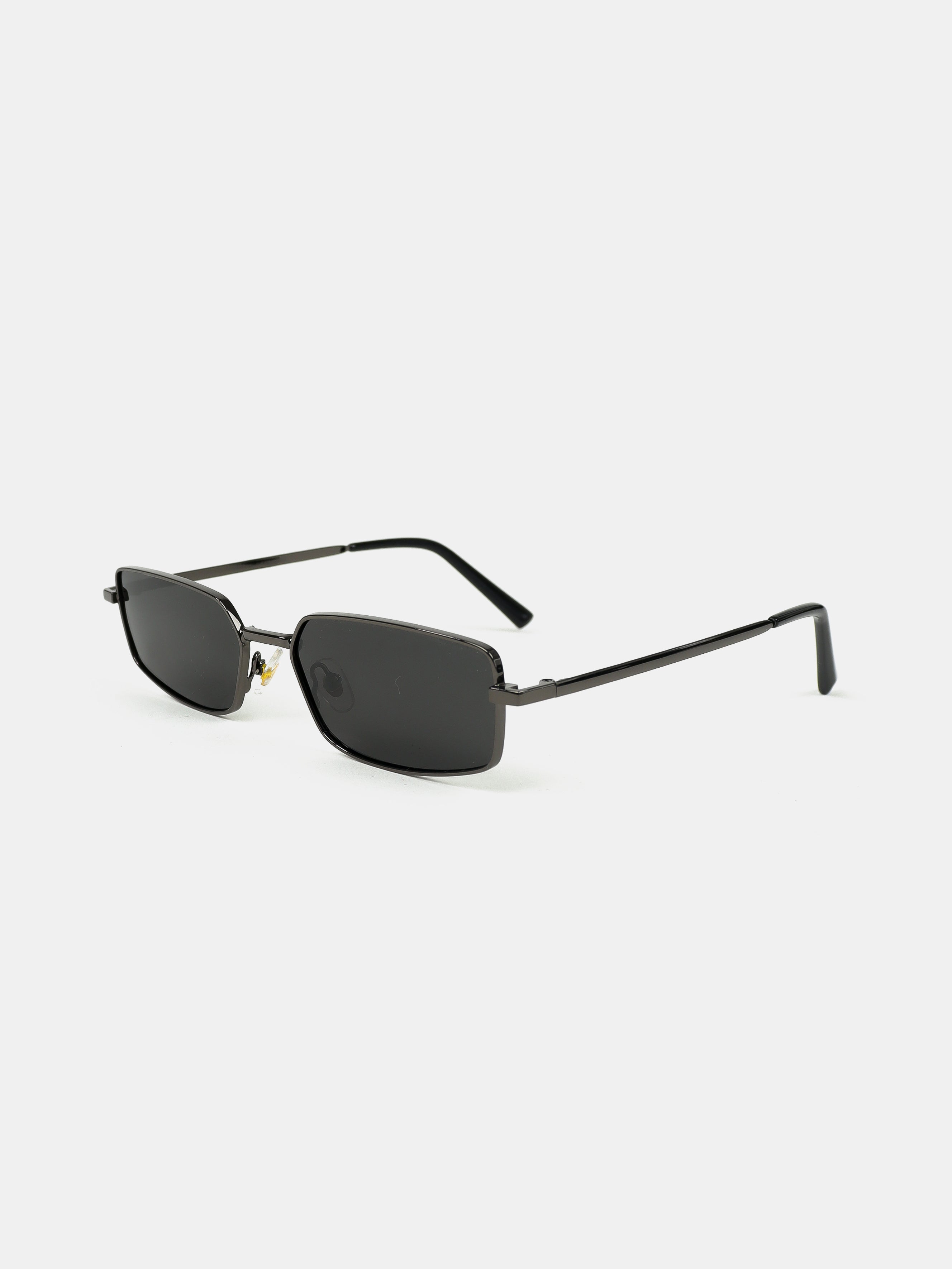 Gwenyth Polarised Metal Frame Sunglasses - Black