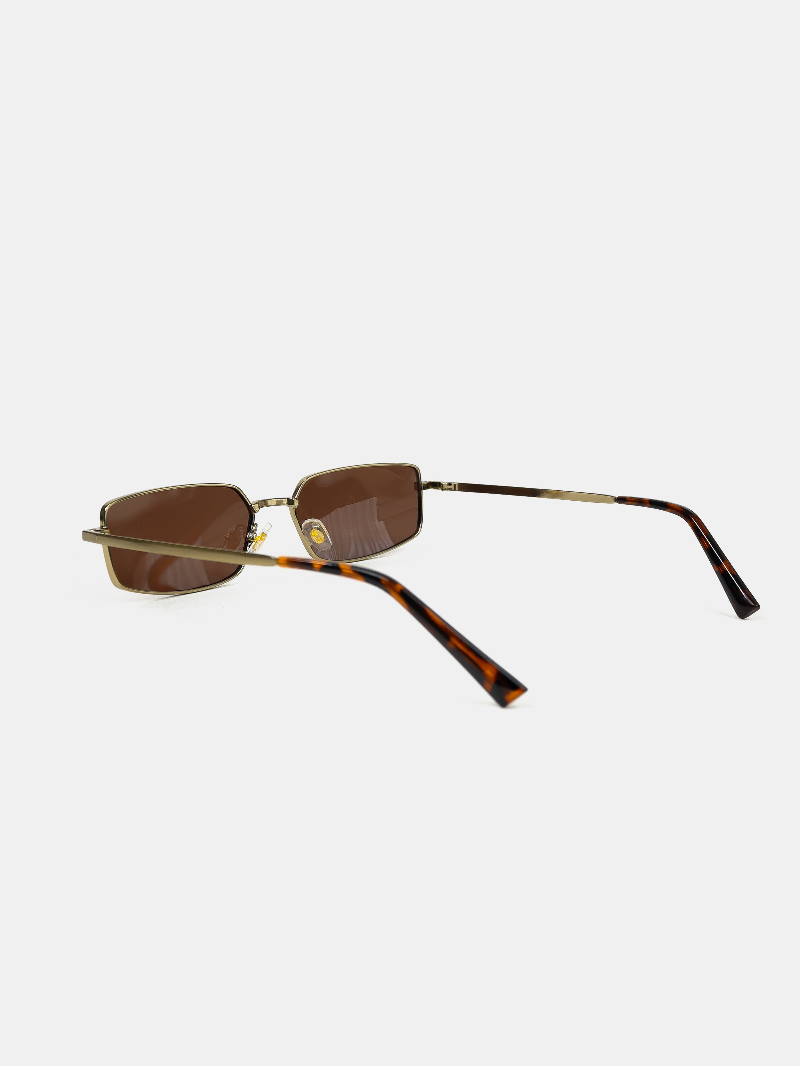 Gwenyth Polarised Metal Frame Sunglasses - Brown