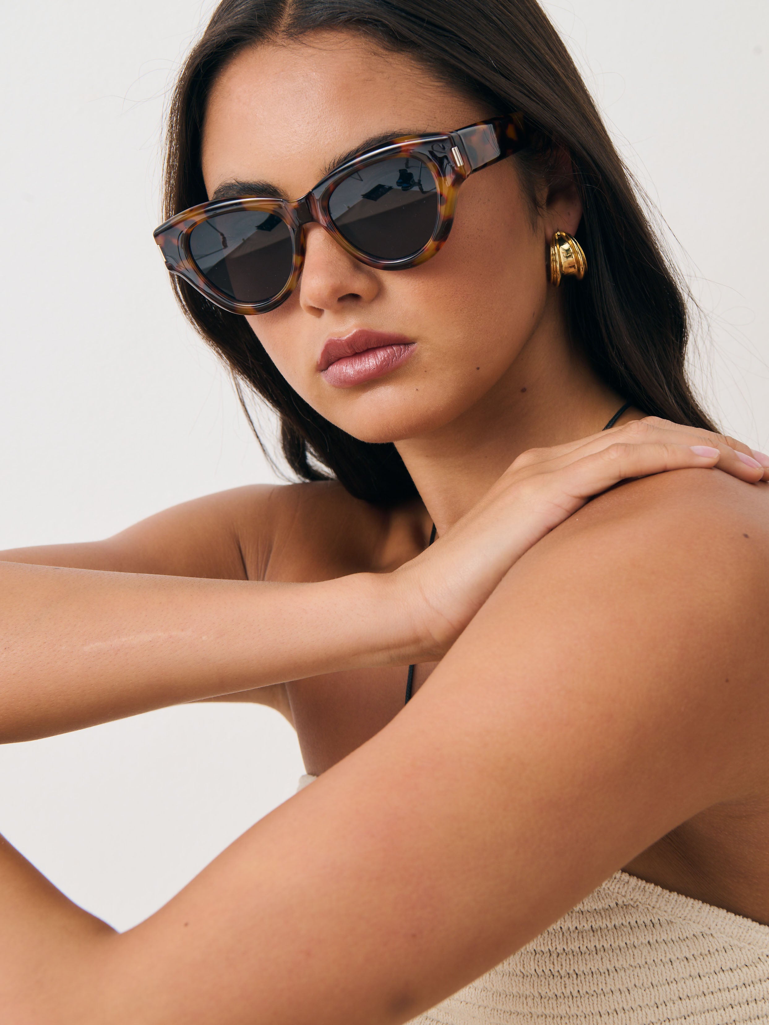 Mielli Cat Eye Sunglasses - Dark Tort