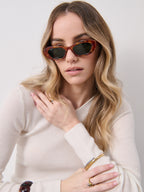 Laila Square Frame Sunglasses - Tort