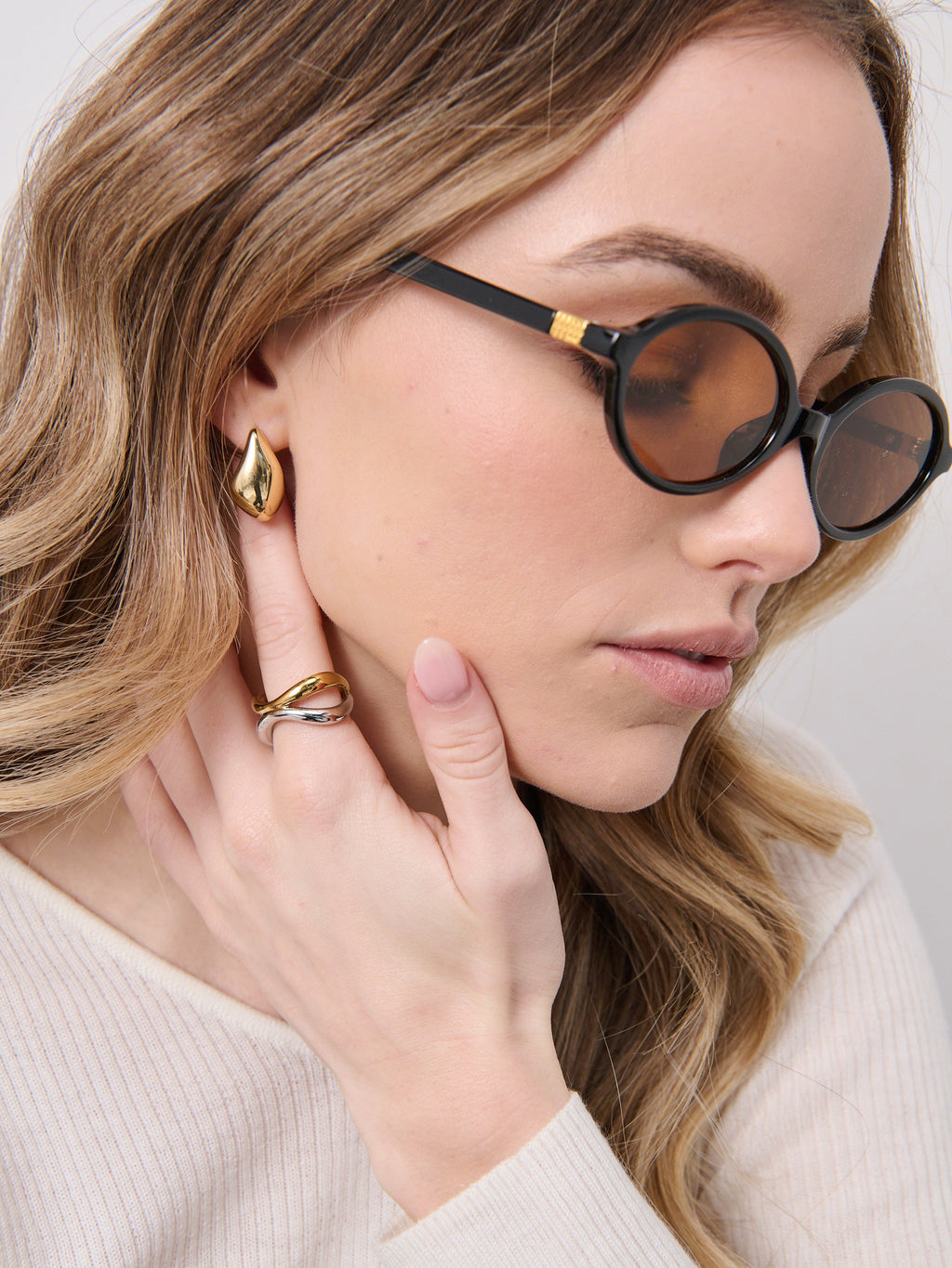 Anni Drop 18K Gold Plated Earrings