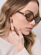 Anni Drop 18K Gold Plated Earrings