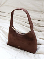 Katie Handbag - Suede Brown