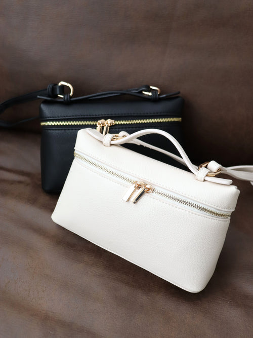 Thalia Top Handle Crossbody Bag - Cream