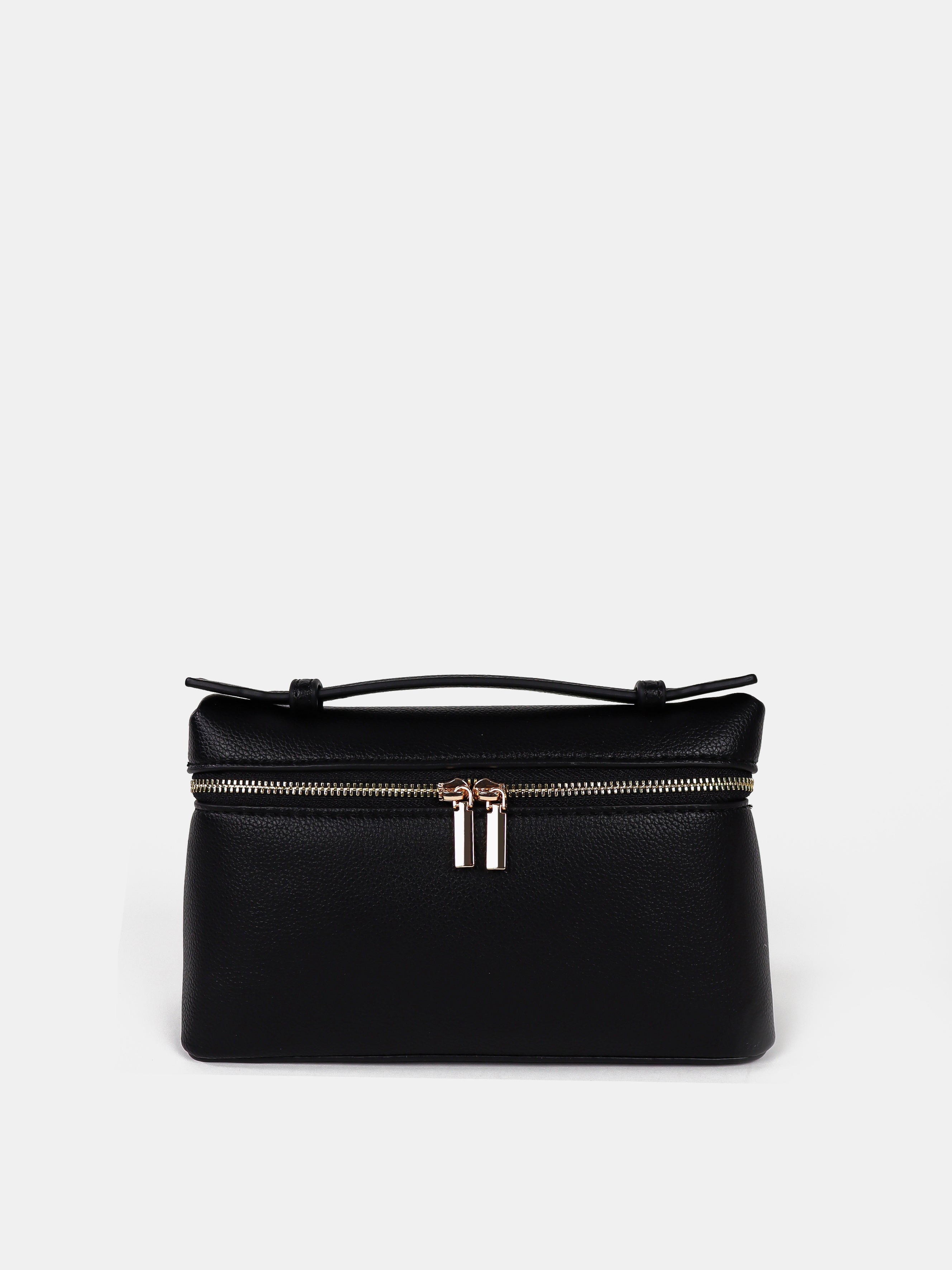 Thalia Top Handle Crossbody Bag - Black
