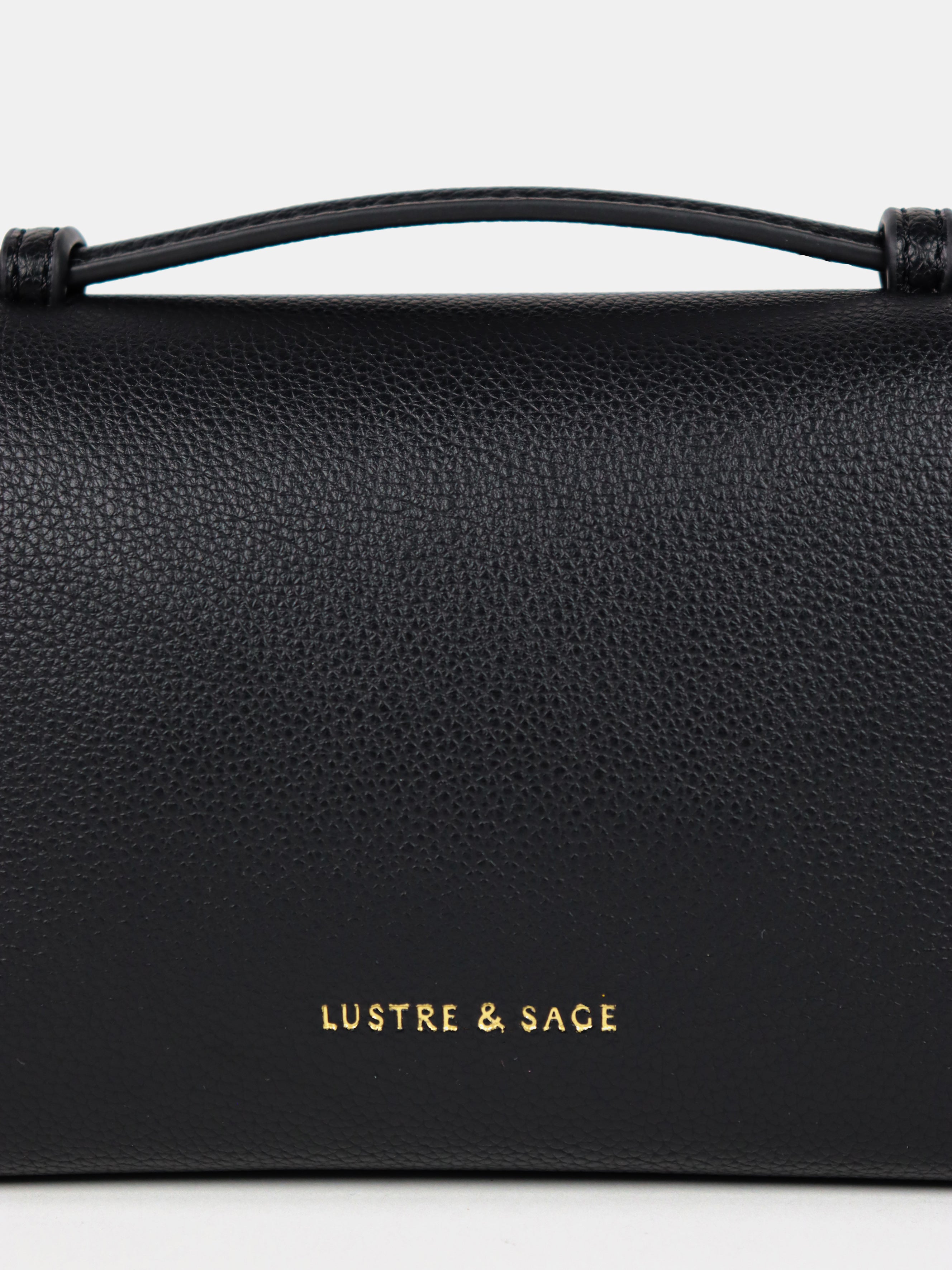Thalia Top Handle Crossbody Bag - Black