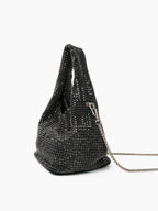 Paris Rhinestone Handbag In Black