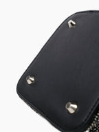 Paris Rhinestone Handbag In Black