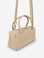 Tory Suede Crossbody Bag - Stone
