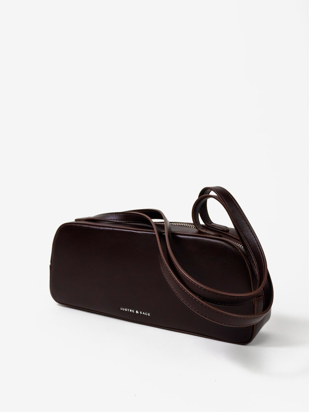 Addie Baguette Bag - Brown