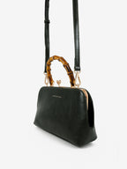 Palmier Bamboo Handle Handbag - Green