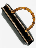 Palmier Bamboo Handle Handbag - Green