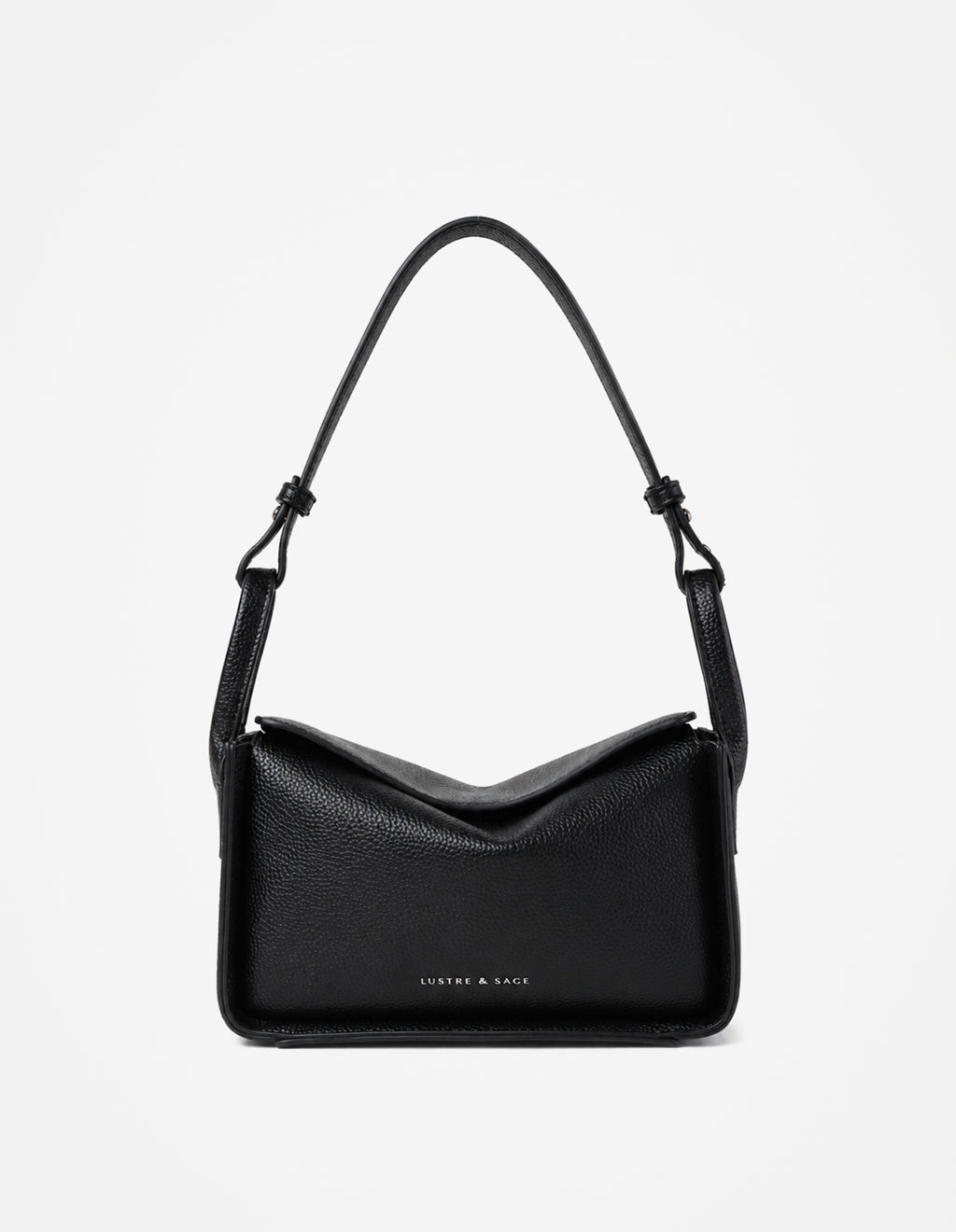 Jesselle Curve Shoulder Bag - Black