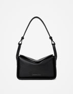 Jesselle Curve Shoulder Bag - Black