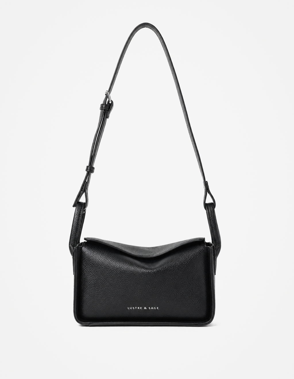 Jesselle Curve Shoulder Bag - Black