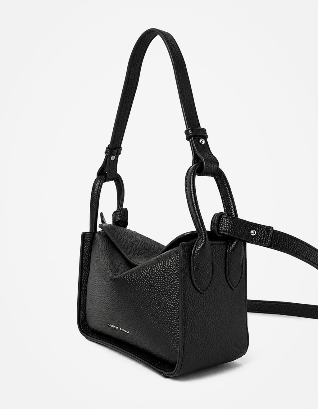 Jesselle Curve Shoulder Bag - Black