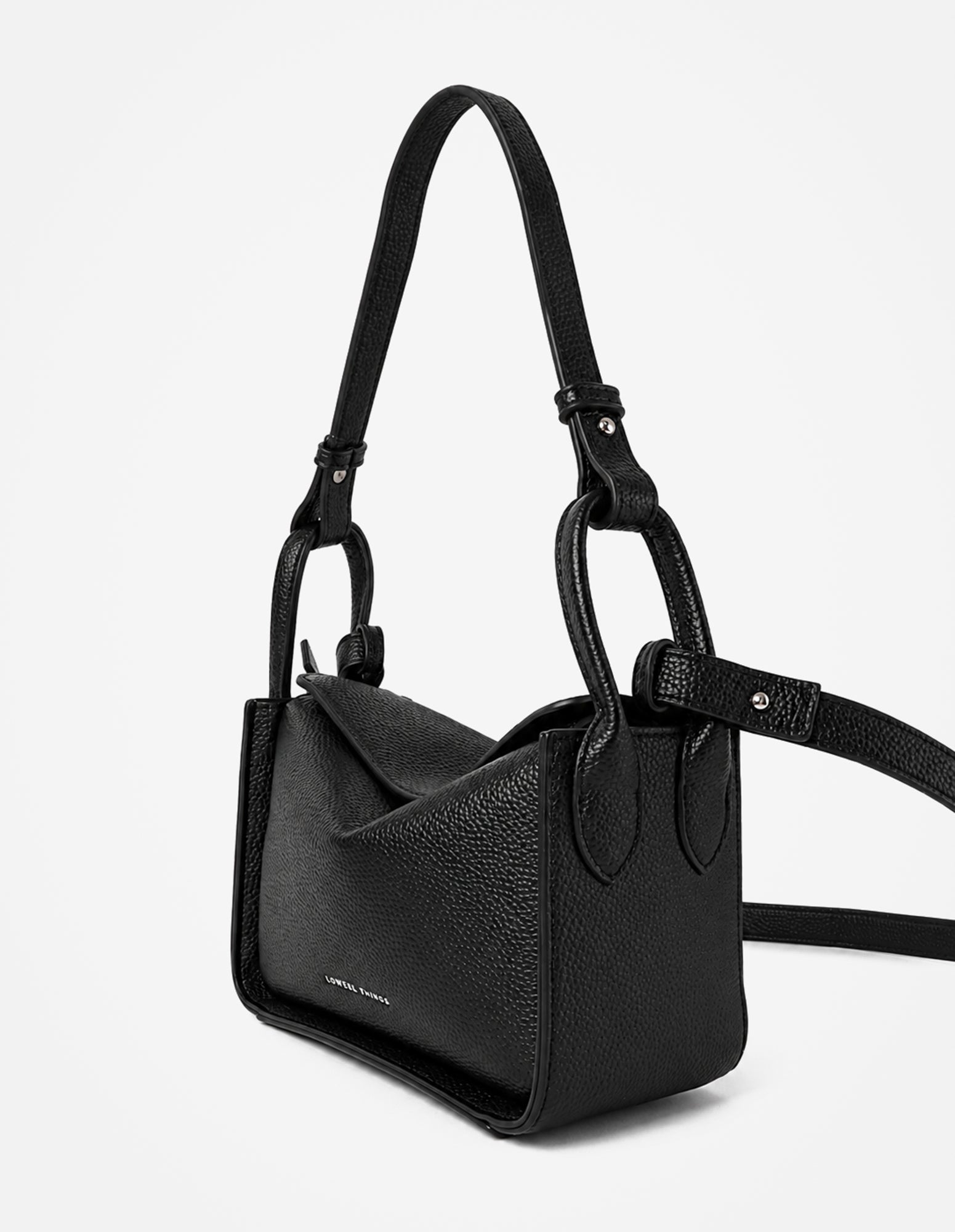 Jesselle Curve Shoulder Bag - Black