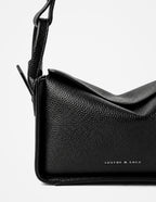 Jesselle Curve Shoulder Bag - Black