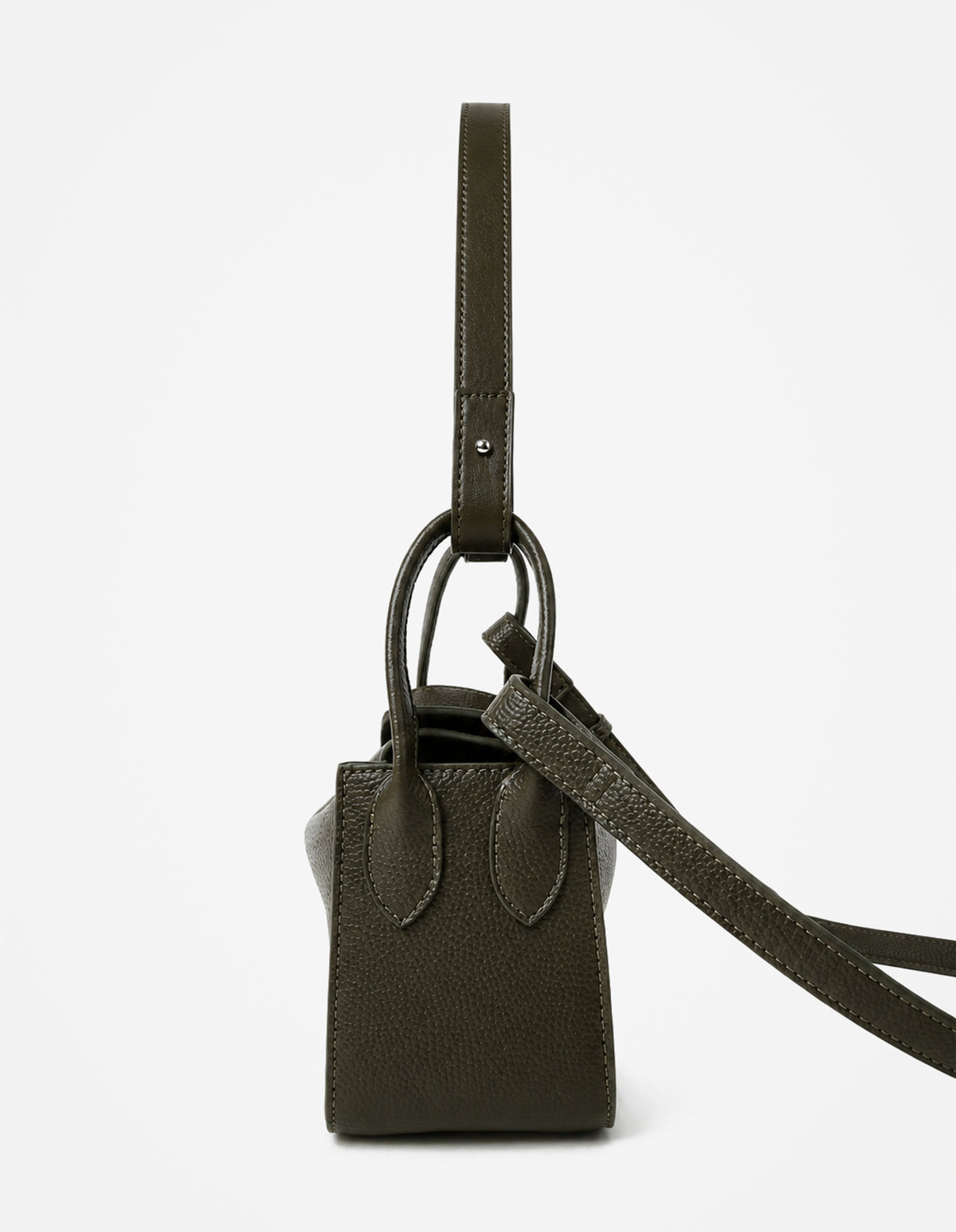 Jesselle Curve Shoulder Bag - Olive