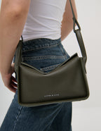 Jesselle Curve Shoulder Bag - Olive